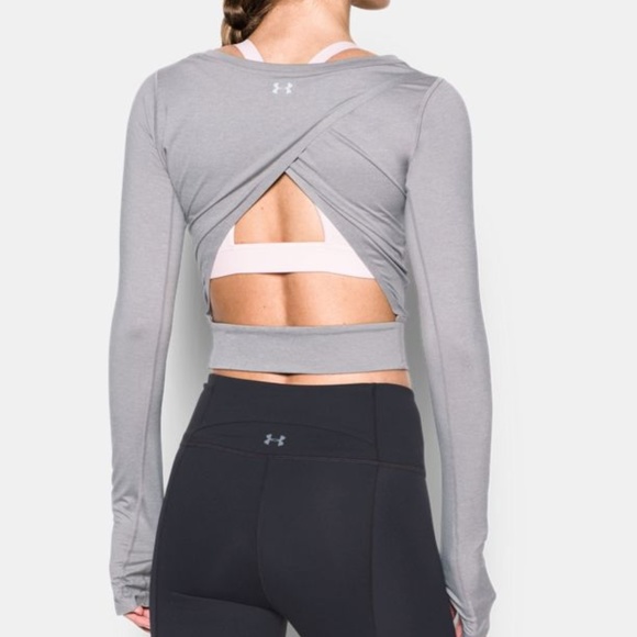 under armour crop top long sleeve